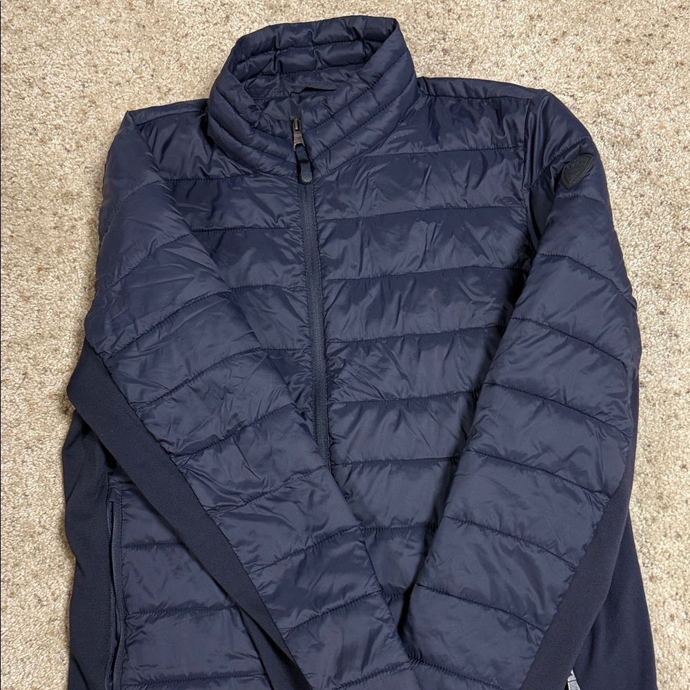 Guess Men's Navy Quilted Jacket